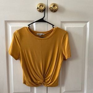 Mustard Yellow Crop Top